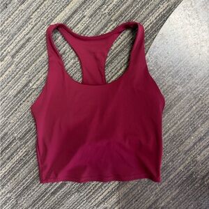 NWOT Vitality Revive Racer Tank in Sangria